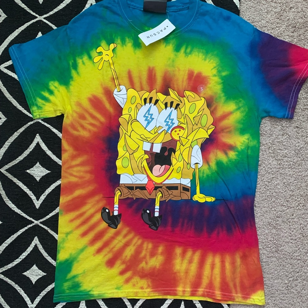 A spongebob graphic tee